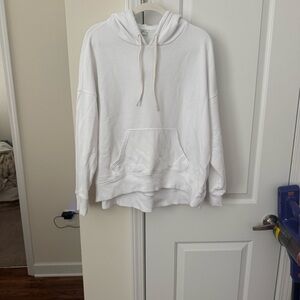 Aerie Classic White Hoodie Sweater